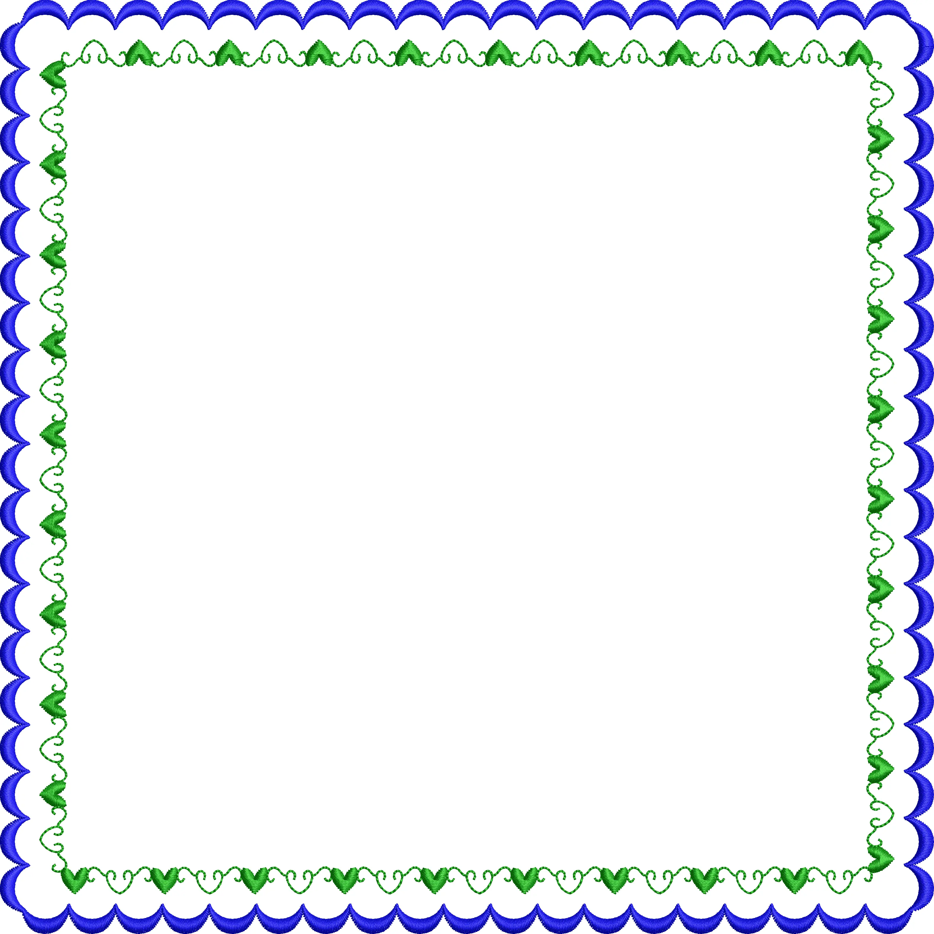 Frame 32f pattern with heart